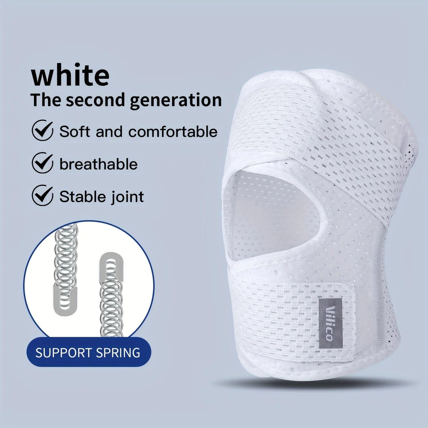 Elastic Strap Sports Knee Brace, Unisex Breathable Polyester Fitness BasketballKnee