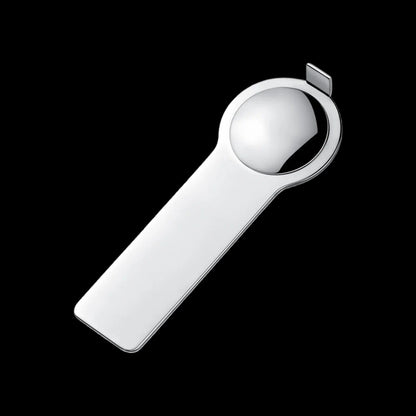 Sleek chrome door handle with modern design, perfect for home essentials and interior decor